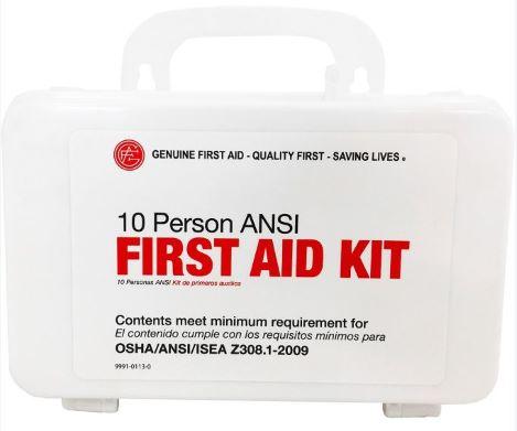 KIT; FIRST AID PLASTIC 10 PERSON