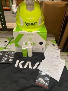 HELMET; KIT HI-VIZ YELLOW VDOT KASK 