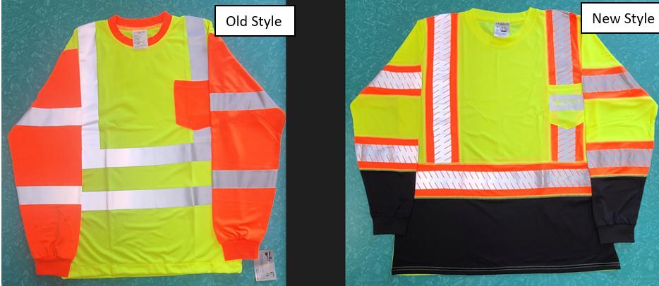 SHIRT; LONG SLEEVE CLASS 3 HI-VIZ SIZES SM-9X